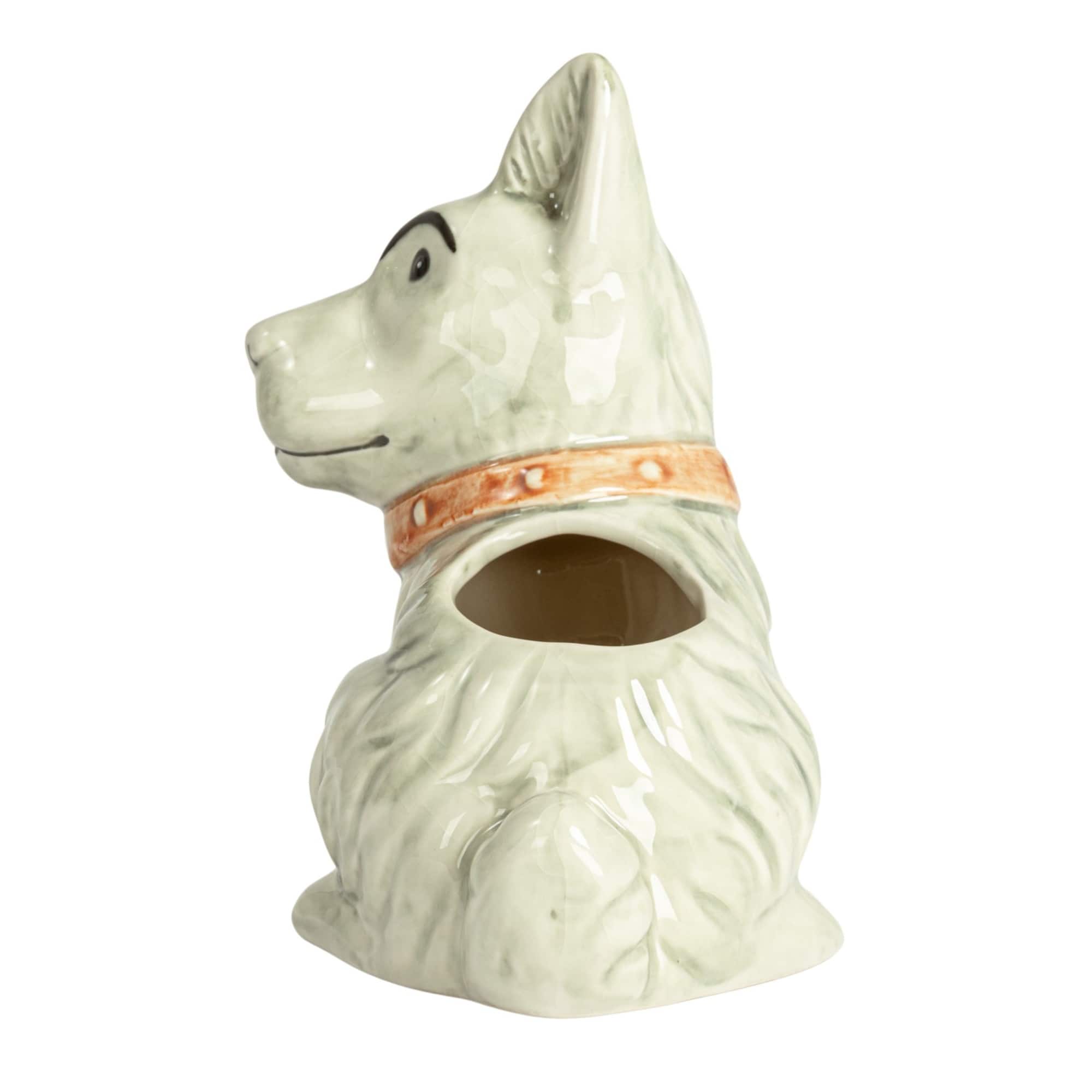 Hello Honey® 7" Scotty Dog Stoneware Planter